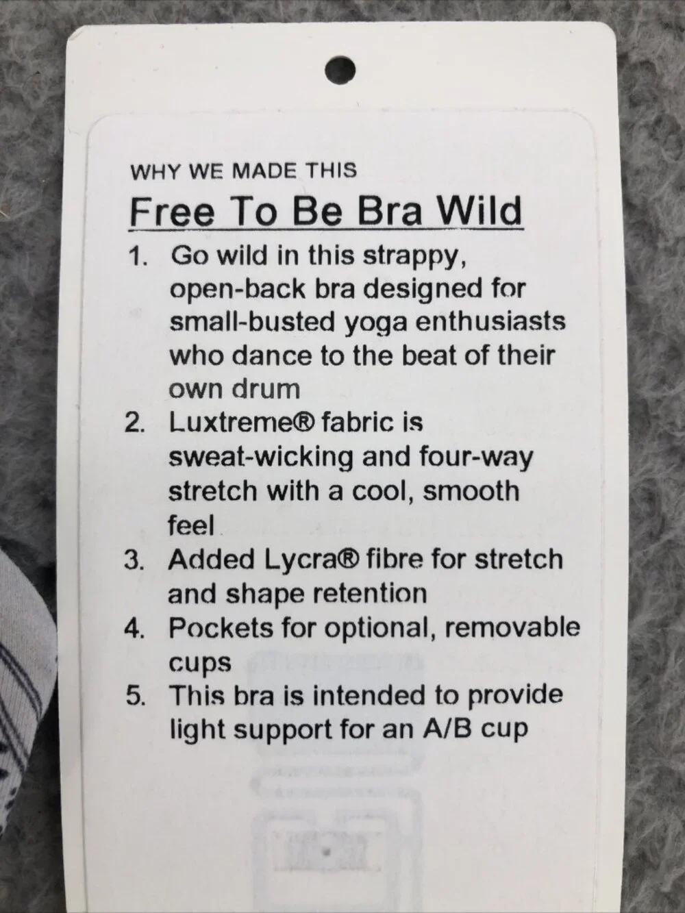 Lululemon Free To Be Bra Wild Womens 6 Small Multi Floral Crossback Straps Yoga